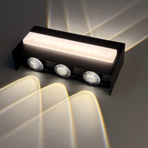 Lampe murale extérieure moderne noire, IP65, étanche, <span class=keywords><strong>luminaire</strong></span> LED pour villa, balcon, couloir et éclairage de façade d'hôtel - Product Image 6