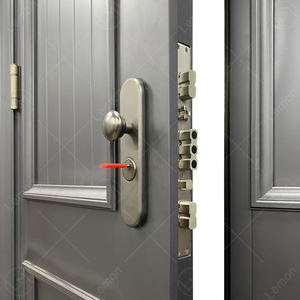 Puerta Doble de Seguridad Exterior Residencial Moderna de Acero con Cerradura de Código de Huellas Dactilares - Product Image 4