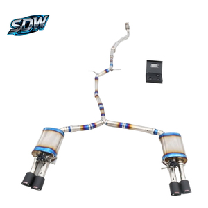 Tubo de <span class=keywords><strong>Escape</strong></span> de Acero Inoxidable Pulido Espejo para <span class=keywords><strong>Audi</strong></span> A3 A4 A5 Q5 <span class=keywords><strong>SQ5</strong></span> Q7 Q8 SQ8 RS Q8 Sistema de <span class=keywords><strong>Escape</strong></span> Deportivo con Sonido - Product Image 1