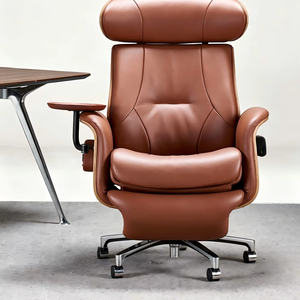 Silla de Oficina Eléctrica Premium con Masaje, 160 °   Silla Ejecutiva Reclinable de Cuero con Carga USB y Bandeja Giratoria - Product Image 4