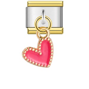 Pulseras de dijes italianos de moda con dijes colgantes de acero inoxidable Zoppini, en oro y plata, con dije de estrella individual y dije de cornicello - Product Image 6