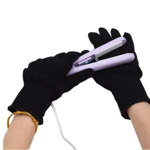 ถุงมือผ้าฝ้ายสีดำแบบสัมผัสหน้าจอได้ พร้อมข้อมือถักสีแดง สำหรับใช้งานทั่วไป ยืดหยุ่น ไม่ผ่านการฆ่าเชื้อ ปราศจากแป้ง ปราศจากซิลิโคน - Product Image 5