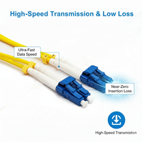Cordon de raccordement de haute qualité LC Duplex Uniboot connecteur fibre optique SM MM Uniboot LC-LC