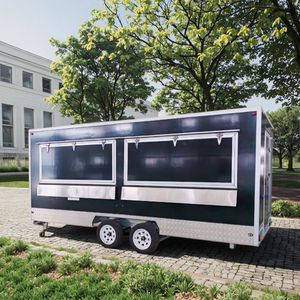 12ft 14ft 16ft Restaurant Foodtruck met Volledige Keuken, Fiberglass Mobiele Hotdog Verkoopwagens, Voedselkar - Product Image 1