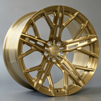 SRD Gebürstete Bronze Maschinell Bearbeitete Geschmiedete Felgen 18 19 20 21 22 23 24 Zoll PKW-Räder Passend für VW MK7 MK8 Golf R Audi TT RS
