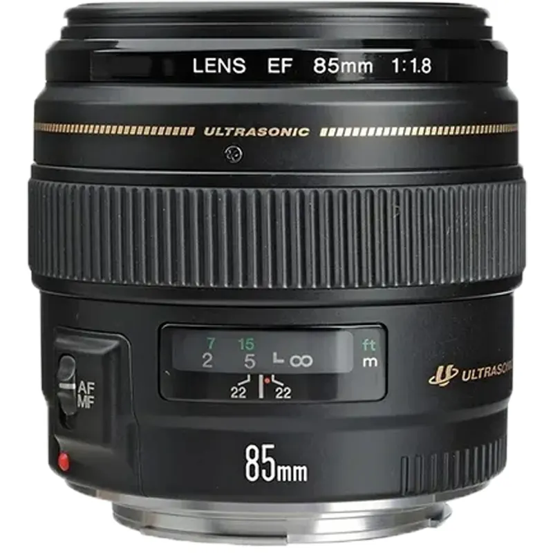 Used Fixed Focus SLR Digital Camera Lens for Canon EF 85mm f1.8 USM Full Frame Telephoto Prime Lens Large Aperture Portrait
