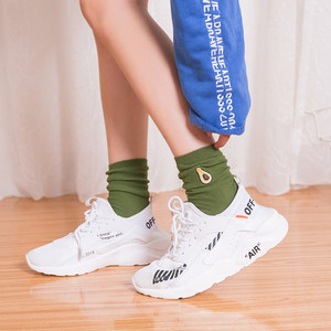 2025 automne coréen coton Animal mignon banane cerise pêche <span class=keywords><strong>avocat</strong></span> broderie dessin animé chaussettes drôle fille femmes équipage fruits chaussettes - Product Image 5