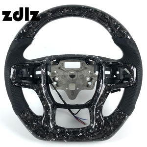 Volant personnalisé en cuir perforé et fibre de carbone forgée pour Chevrolet Silverado <span class=keywords><strong>Corvette</strong></span> C8 Cruze - Product Image 1