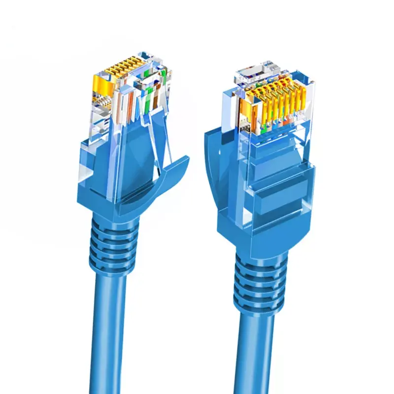 كابل إيثرنت عالي السرعة للخدمة الشاقة Cat7 Cat8 شبكة LAN Patch Cord SFTP RJ45 كابل شبكة إنترنت مسطح Cat 6