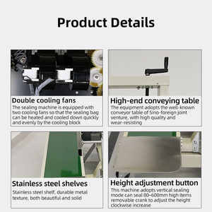 FR-1100 nhà máy bán buôn thương mại phim nhựa lớn lớn nặng túi đứng lên túi dọc niêm phong máy với máy in mã - Product Image 4