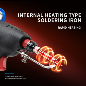 <span class=keywords><strong>Fer</strong></span> à <span class=keywords><strong>Souder</strong></span> Électrique 1500 mAh, Pistolet à <span class=keywords><strong>Souder</strong></span> Poignée Pistolet Alimentation Automatique en Étain, Outil de Soudage à Chauffage Externe et Interne - Product Image 6