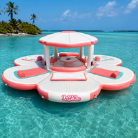 Grande plateforme flottante gonflable avec surface EVA et pont pneumatique Drop Stitch pour yacht, bateau, lac, océan, utilisation de loisirs