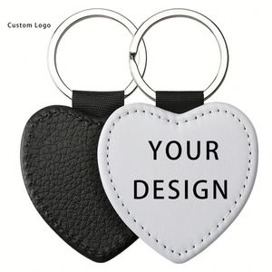 Eco-Friendly Stainless Steel <b>Keychains</b> with Custom Woven PU <b>Leather</b> Patterns Ideal for Festive Gifting - Product Image 6
