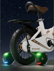 Vélo pour enfants de plus de 3 <span class=keywords><strong>ans</strong></span>, pliable, pour fille et garçon, roues de 12 pouces, avec roues d'apprentissage - Product Image 3