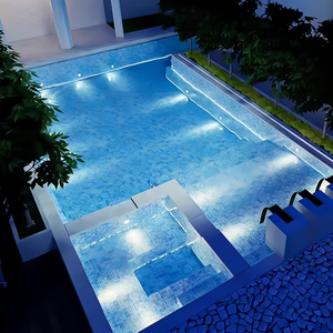 Lampe LED étanche pour piscine, bande lumineuse murale avec fente pour bande LED, lampe extérieure - Product Image 2