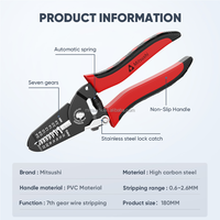 Mitsushi Steel Crv Wire Stripper Pliers Pince à sertir et à couper combinée de qualité bricolage avec poignée en aluminium OEM personnalisable