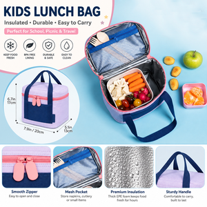 Sac à lunch isotherme pour enfants, filles, garçons, adultes, sac à lunch réutilisable et étanche pour enfants, sacs à lunch pour femmes, hommes, sacs isothermes - Product Image 1