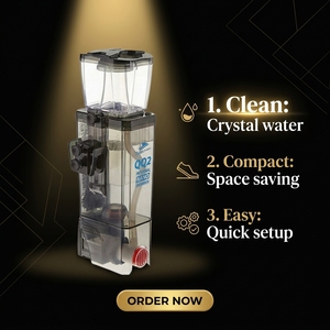 Skimmer de Proteínas Interno Bubble Magus QQ2 220-240V para Acuarios de Agua Salada de 100L, Rectangular, de Plástico, con Impulsor de Rueda de Agujas - Product Image 1