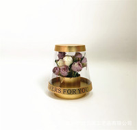 Boîte cadeau transparente panoramique pour bouquets de fleurs, design original, nouvelle emballage floral