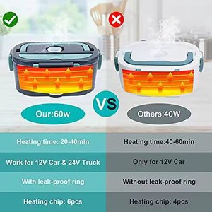 Large Capacity Car Double Electric <b>Lunch</b> <b>Box</b> Electric Heated <b>Lunch</b> <b>Box</b> Stainless Steel Portable Insulated <b>Lunch</b> <b>Box</b> - Product Image 3