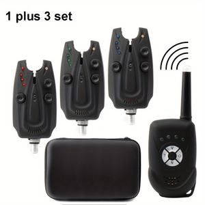 JSFUN 1 + 3 balıkçılık kablosuz Alarm enerji tasarrufu bir çekme dört Set deniz kutup balıkçılık yüksek hassasiyet depo balıkçılık Alarm seti - Product Image 1