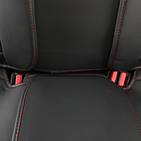 Housse de siège de voiture universelle EKR, style sport de luxe, coussin en cuir avec ensemble complet de 5 pièces pour l'avant et l'arrière
