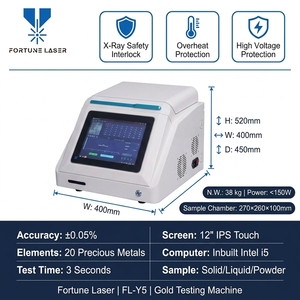 Analyseur portable de métaux précieux XRF, test en 3 secondes, détection de 20 éléments pour bijouterie, magasin de prêt à l'emploi, recyclage de l'or - Product Image 5