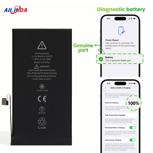 <span class=keywords><strong>แบ</strong></span><span class=keywords><strong>ต</strong></span>เตอรี่ความจุสูงสำหรับ iPhone 12 13 14 15 Pro Max จาก Ilinda Wholesale สภาพ 100% ไม่มีหน้าต่างแจ้งเ<span class=keywords><strong>ต</strong></span>ือน  รองรับการวินิจฉัยแท้ - Product Image 3