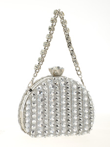 Factory Direct Women's Classic Diamond <b>Evening</b> Clutch Handbag One-Shoulder Crossbody Banquet Chain Magnetic Closure Fashionable - Product Image 5
