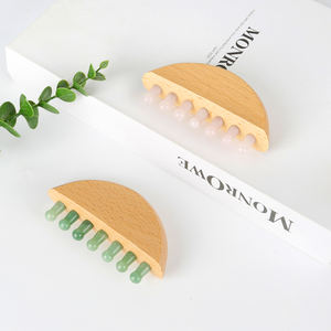 Outils de massage en bois pour le corps, rouleau de massage manuel pour les muscles endoloris, rouleau de fascia en bois pour le massage des tissus profonds et la <span class=keywords><strong>drainage</strong></span> <span class=keywords><strong>lymphatique</strong></span> - Product Image 1