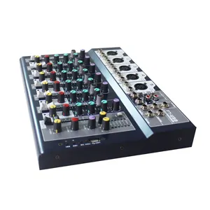 7 Channel Ultra Low Noise Mixing Design mixer with Delay, DSP Effects,MP3, USB