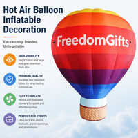 Accessoire gonflable géant d'affichage de montgolfière de publicité extérieure