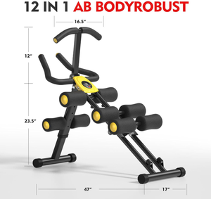 Équipement de gymnastique à domicile pliable Ab Cruncher Machine pour les entraînements de base et abdominaux Machine de fitness abdominale multifonctionnelle - Product Image 4
