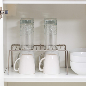 Nhà bếp phòng tắm đựng thức ăn lưu trữ cup tủ kệ Countertop Organizer kim loại dây Helper kệ - Product Image 5