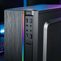 Boîtier PC Micro ATX en maille de haute qualité avec façade en acier SPCC, compatible avec les alimentations ATX, pour le jeu et le bureau, châssis personnalisable, taille adaptable