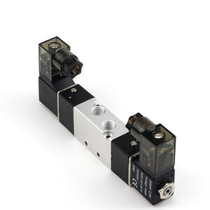 โซลินอยด์วาล์วแบบสองขดลวด สองตำแหน่ง ห้าทาง 4V120-06 ควบคุมด้วยไพโลต ปรับแต่งได้ รองรับ OEM ใช้ได้กับไฟ DC12V DC24V AC36V AC110V - Product Image 2