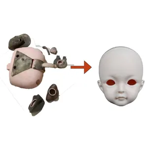 硅胶重生体聚氯乙烯硬质动物玩具高频焊球3D娃娃成型