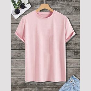 Usine personnalisé à manches courtes tricoté T-Shirt surdimensionné plaine T-Shirts impression numérique hommes T-shirt en gros - Product Image 5