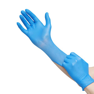 Lot de 100 gants jetables en nitrile, haute élasticité, stériles, épais, de protection, pour l'industrie, la restauration et le nettoyage - Product Image 1