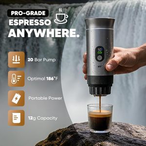 <b>Portable</b> <b>coffee</b> <b>Maker</b> 20-Bar <b>Portable</b> Espresso Machine for Travel 150 ML LED Display <b>Coffee</b> Self-Heating with USB-C 3 in 1 - Product Image 6