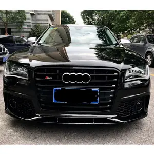 High quality PP material body kit for A8 D4 modified RS8 model include front bumper grille for Audi A8 2011-2018