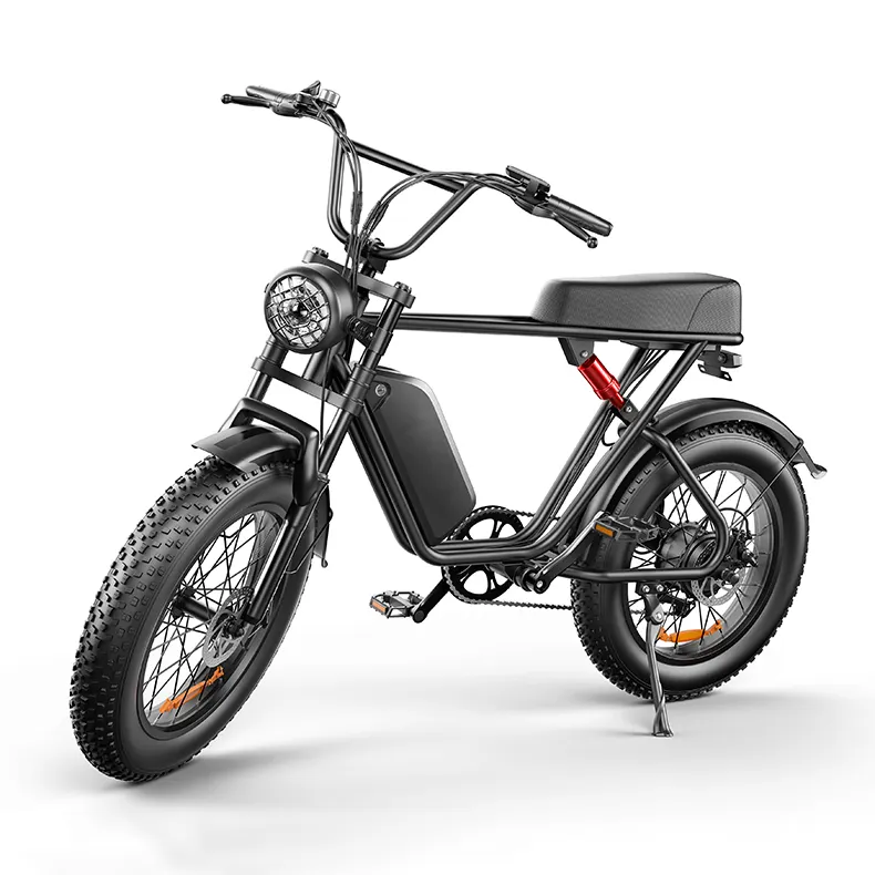 Emoko C91 sepeda listrik, sepeda Motor dewasa kecepatan maksimal 50km 1000w, 20 inci Off Road, ban listrik 48v 70km