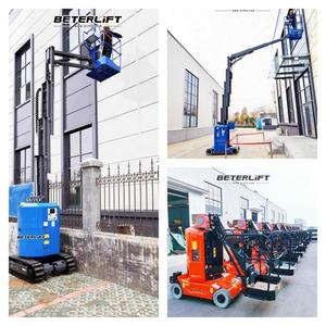 9m 10m <span class=keywords><strong>Rotation</strong></span> 345 Degrés Électrique De Levage Télescopique Petit Mini Homme Ascenseur Avec Jib Boom - Product Image 3