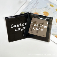 Sac à fermeture éclair en PVC transparent de luxe réutilisable avec logo personnalisé, emballage étanche à l'humidité pour boucles d'oreilles et lunettes