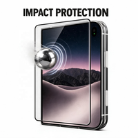 Protections d'écran en verre trempé de qualité supérieure pour iPhone Duo, film protecteur anti-rayures et anti-éclats pour l'écran extérieur, LOGO personnalisé