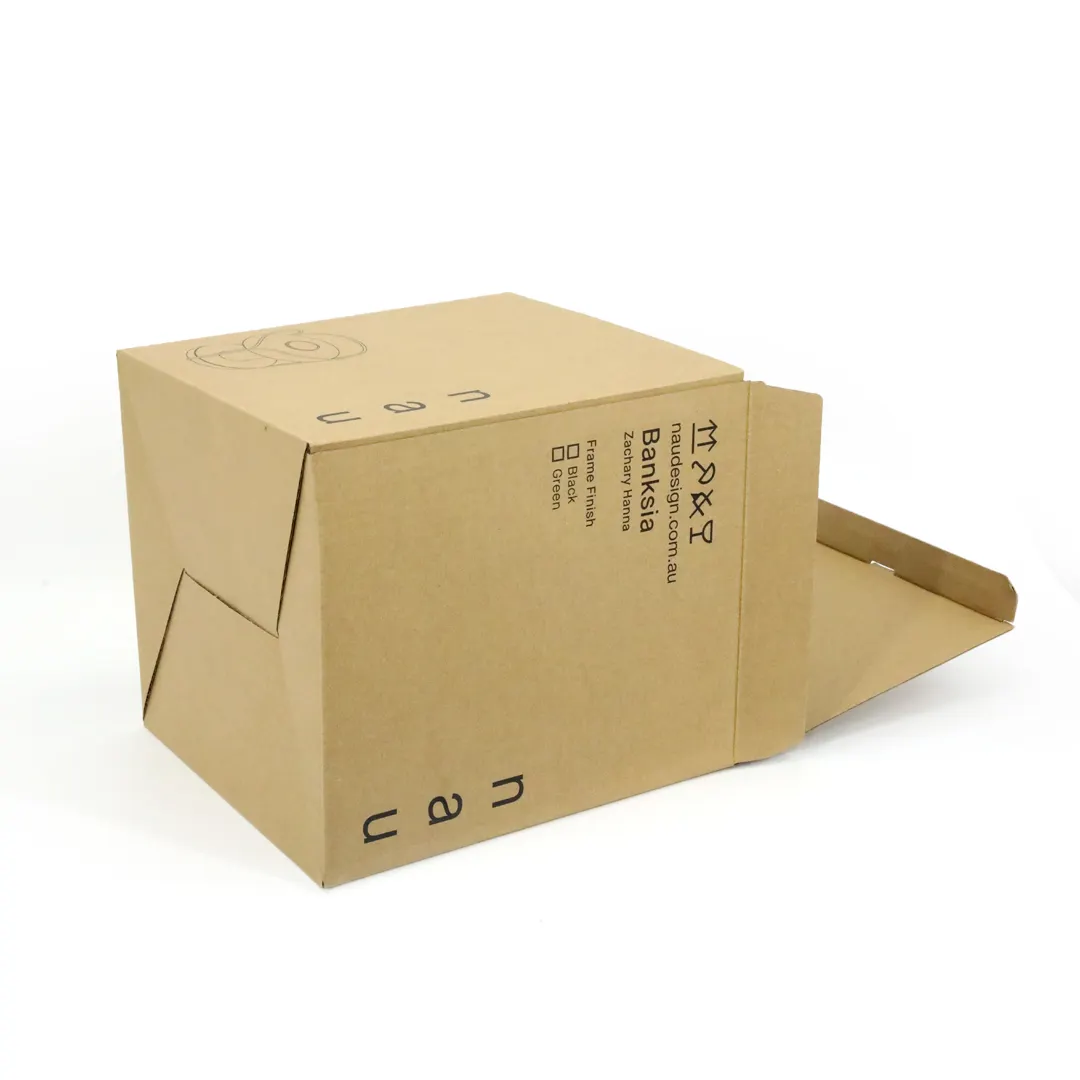 Factory manufacture corrugated logo printing paper box custom mail packaging box black mailing box