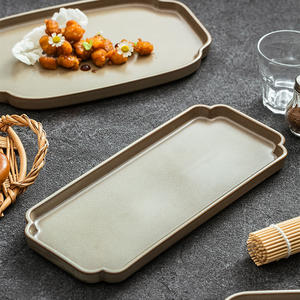 Ensemble d'assiettes à <span class=keywords><strong>sushi</strong></span> en céramique haut de gamme <span class=keywords><strong>Club</strong></span> porcelaine Restaurant plat de service oblong plats ovales assiette de boeuf rectangulaire marmite - Product Image 3