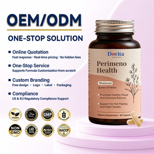 Capsules de gestion de la ménopause OEM ODM, extrait d'herbes naturelles, soutien pour les femmes, marque privée, vente en gros, fabricant B2B - Product Image 1