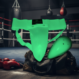 Protège-aine personnalisé en polyester noir de haute qualité, marque OEM, pour les arts martiaux, la boxe, l'entraînement, équipement de protection pour hommes - Product Image 3