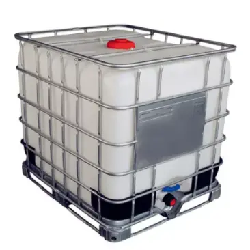 Tanque IBC de acero galvanizado de alta calidad, tanque de plástico IBC de 1000 litros, contenedor IBC de plástico para almacenamiento de productos químicos